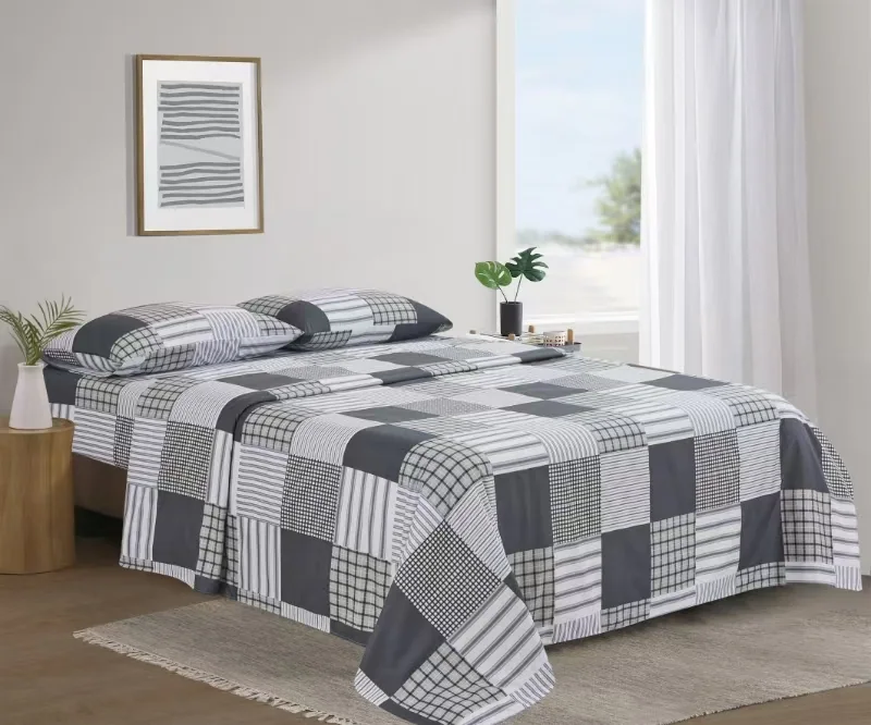 Printed Microfiber Bed Sheet Set — product image 1