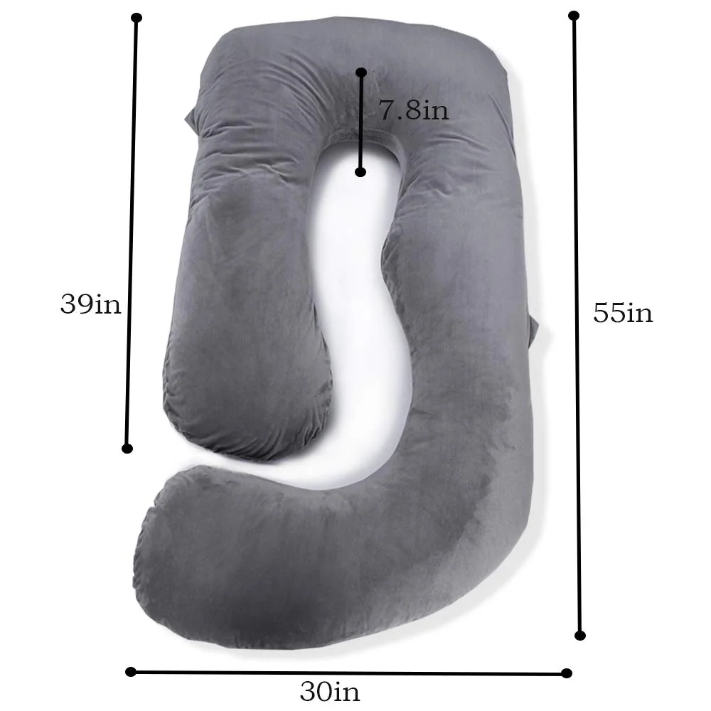 Pregnancy Pillows for Sleeping, U/C/J Shaped Full Body Maternity Pillow with Removable Cover - Support for Back, Legs, Belly, HIPS for Pregnant Women — product image 8