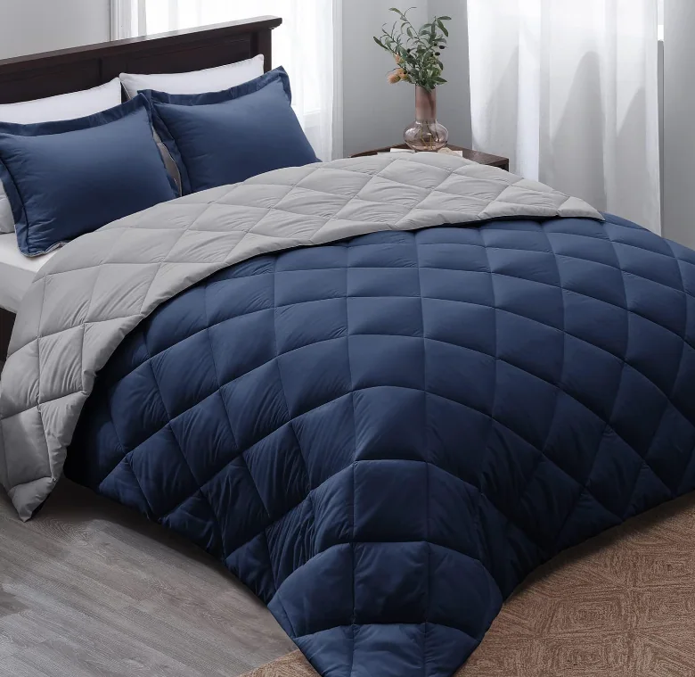 Reversible Comforter Set - Microfiber Bed Comforter Set for All Seasons, — product image 8