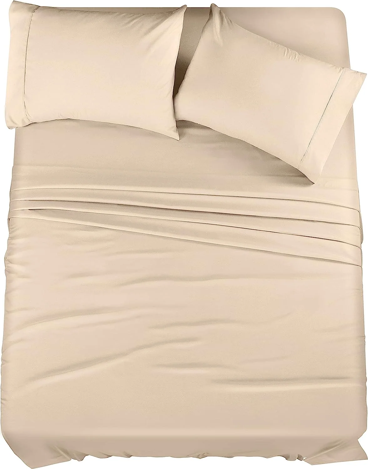 Sand Washed Bed Sheet Set - Premium 1800 Ultra-Soft Microfiber Bed Sheets — product image 4
