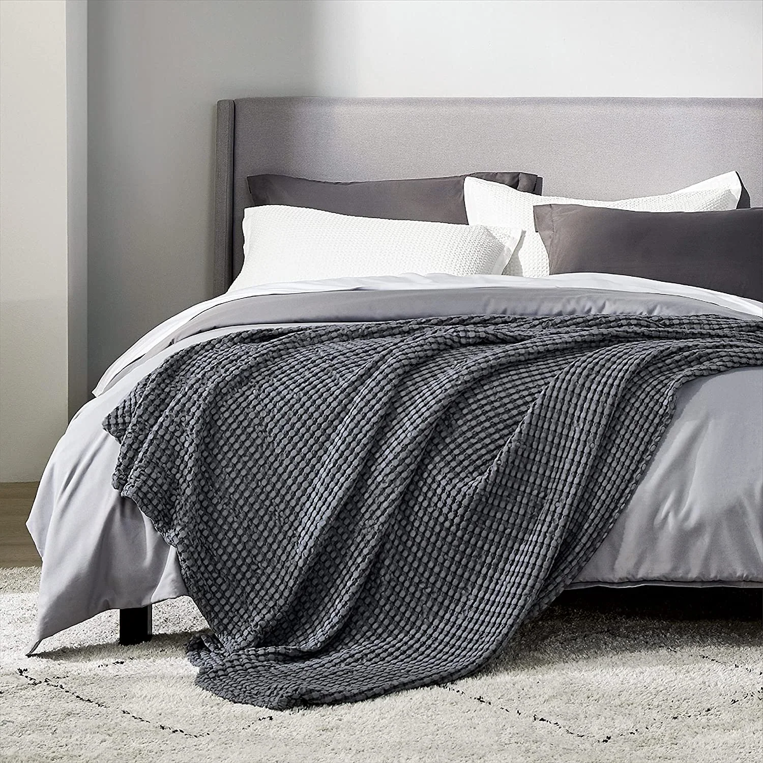 Waffle Cotton Blanket-Viscose from Bamboo Waffle Weave Throw Blanket for Couch Sofa — product image 4