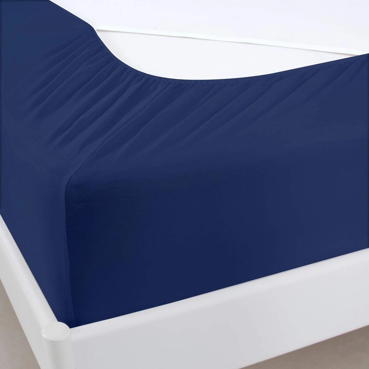 Box Spring Cover - Elastic Fabric Wrap Around 4 Sides Bed Skirt for Hotel & Home — product image 7