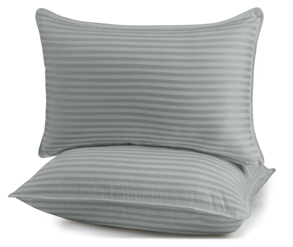 Down Alternative Microfiber Pillow -Hotel Quality Set of 2 - Filled for Back, Stomach, Side Sleepers, Breathable & Skin-Friendly — product image 4
