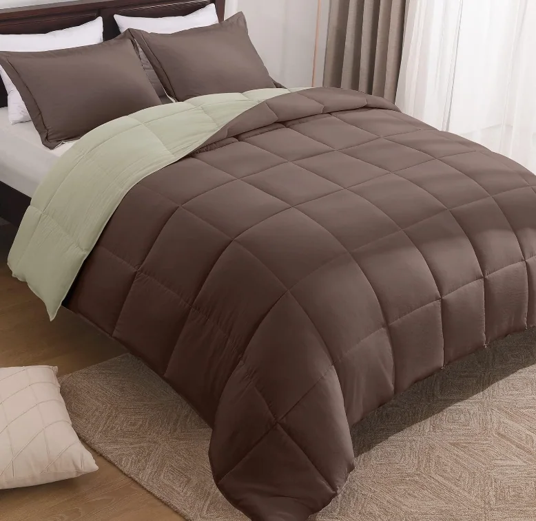 Fluffy Comforter Queen Set for All Seasons - Reversible White Queen Comforter Set — product image 10