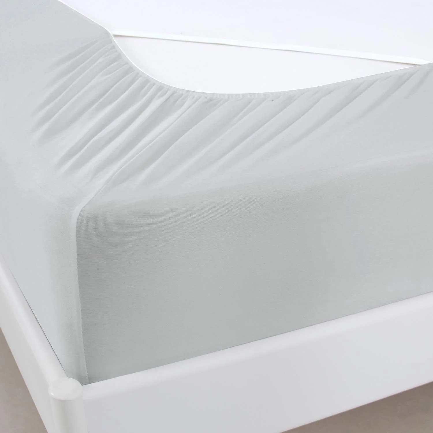 Box Spring Cover - Elastic Fabric Wrap Around 4 Sides Bed Skirt for Hotel & Home — product image 5