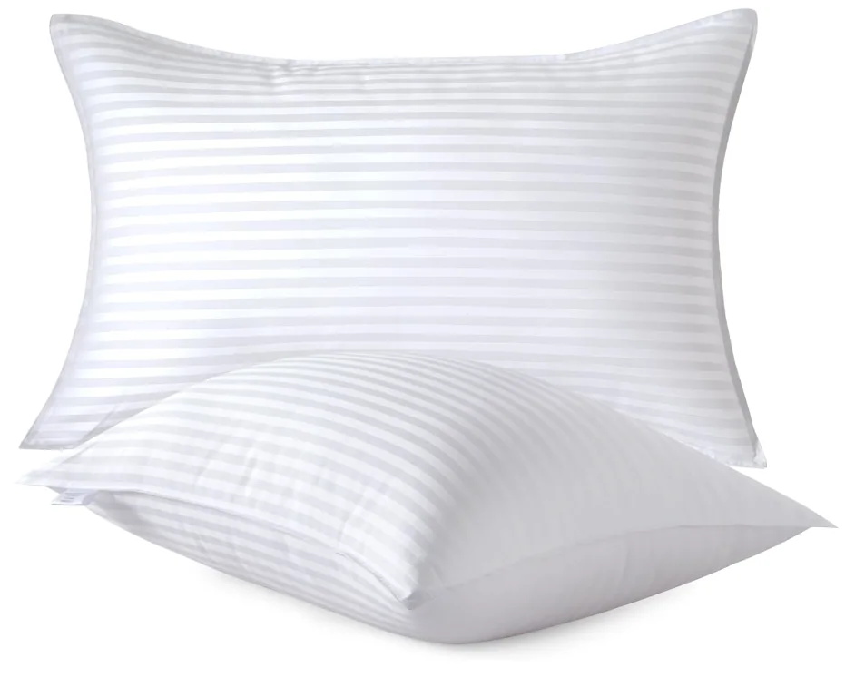 Down Alternative Microfiber Pillow -Hotel Quality Set of 2 - Filled for Back, Stomach, Side Sleepers, Breathable & Skin-Friendly — product image 2