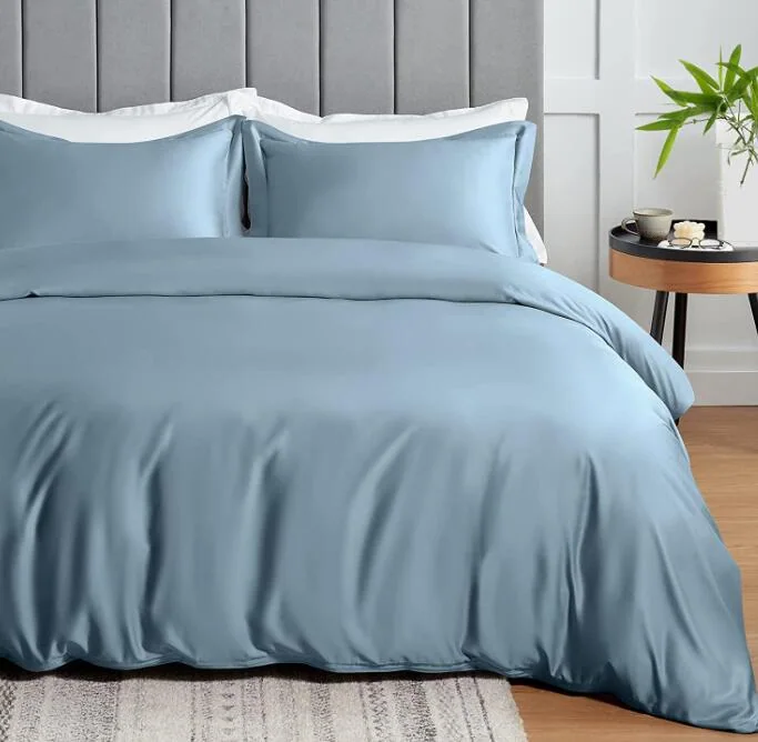 3-pcs bamboo duvet cover set - 100% Viscose derived from Bamboo, Organically Grown, Buttery Soft, Cooling Duvet Covers — product image 8