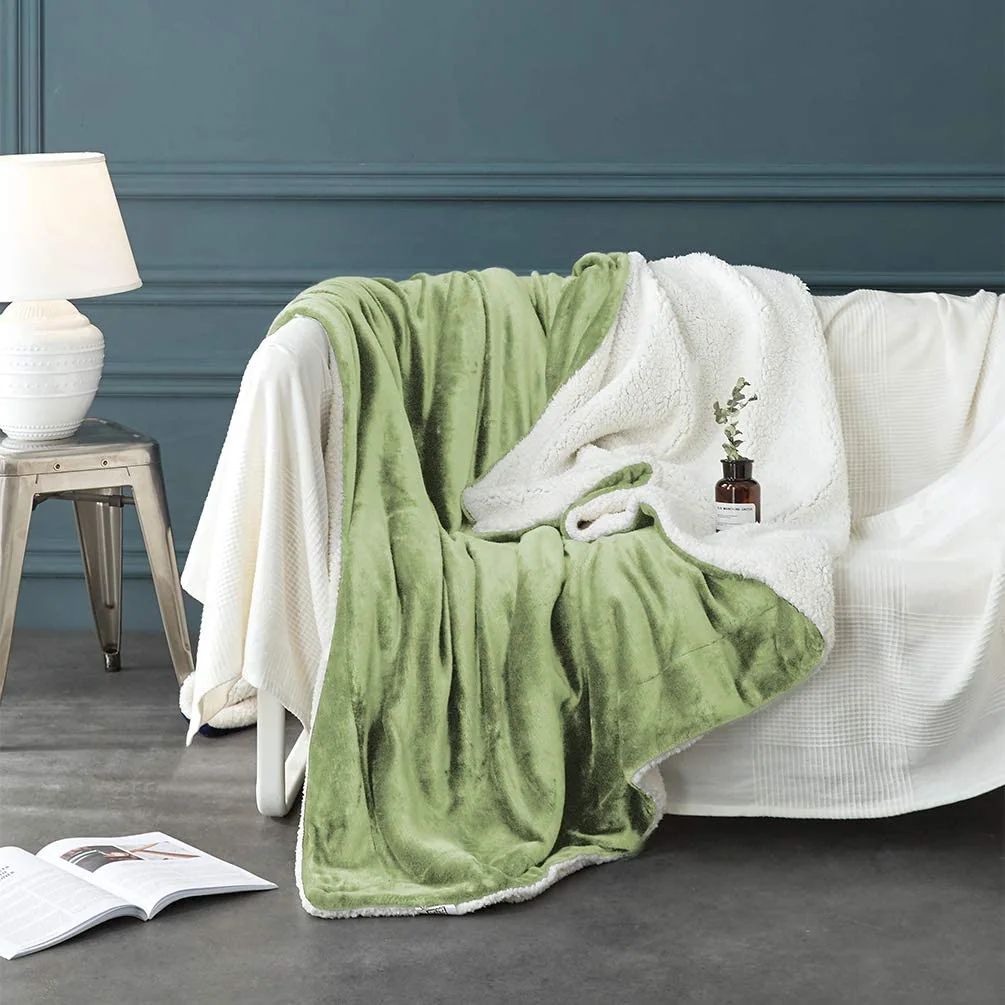 Sherpa Fleece Bed Blanket Queen Size Super Soft Fuzzy Plush Warm Cozy Fluffy Blanket — product image 6