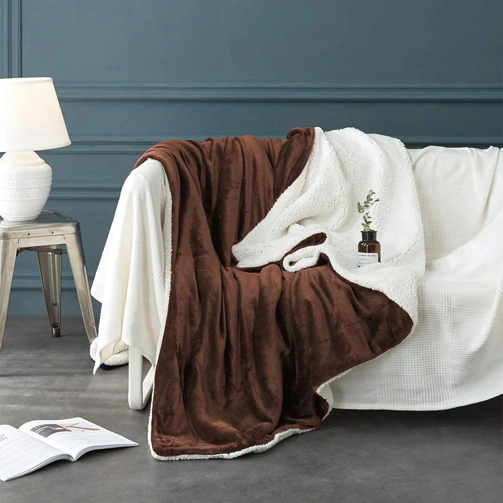Sherpa Fleece Bed Blanket Queen Size Super Soft Fuzzy Plush Warm Cozy Fluffy Blanket — product image 4