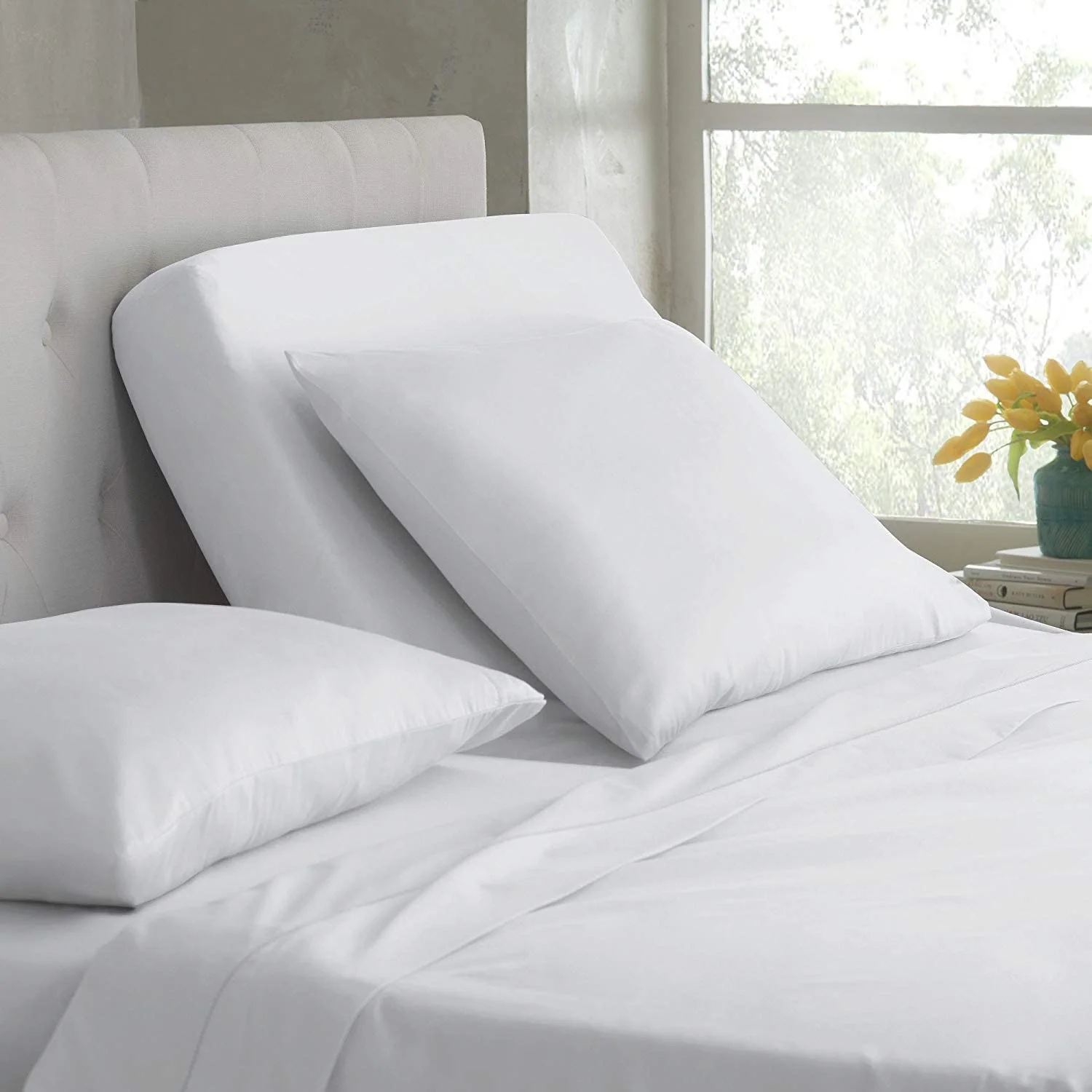 Split Microfiber Bed Sheet Set- 5 Piece Sheet Set - Comfy Breathable & Cooling Sheets for Adjustable Beds — product image 1