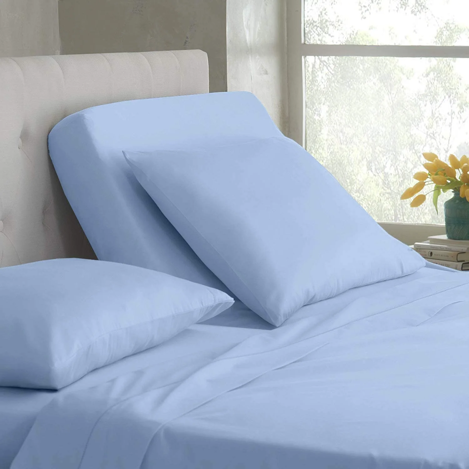 Split Microfiber Bed Sheet Set- 5 Piece Sheet Set - Comfy Breathable & Cooling Sheets for Adjustable Beds — product image 9