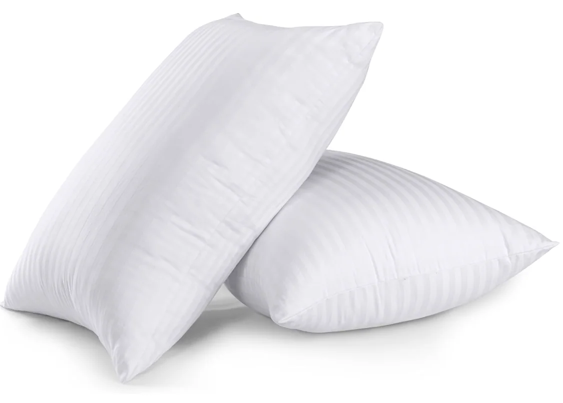 Down Alternative Microfiber Pillow -Hotel Quality Set of 2 - Filled for Back, Stomach, Side Sleepers, Breathable & Skin-Friendly — product image 8