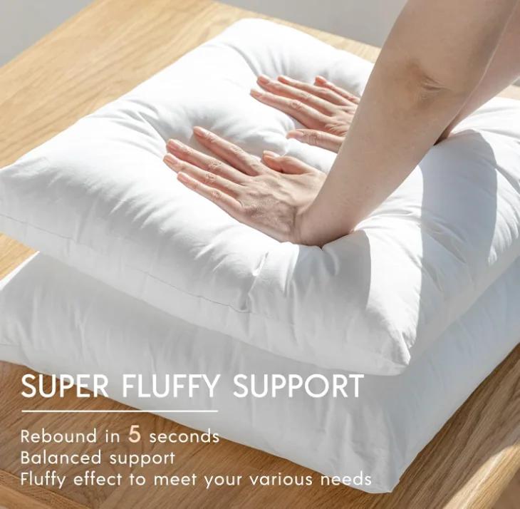 Pillow Inserts, Hypoallergenic 100% Virgin Fiber Square Form Microfiber Throw Pillow Inserts, Couch Bed Pillows — product image 3