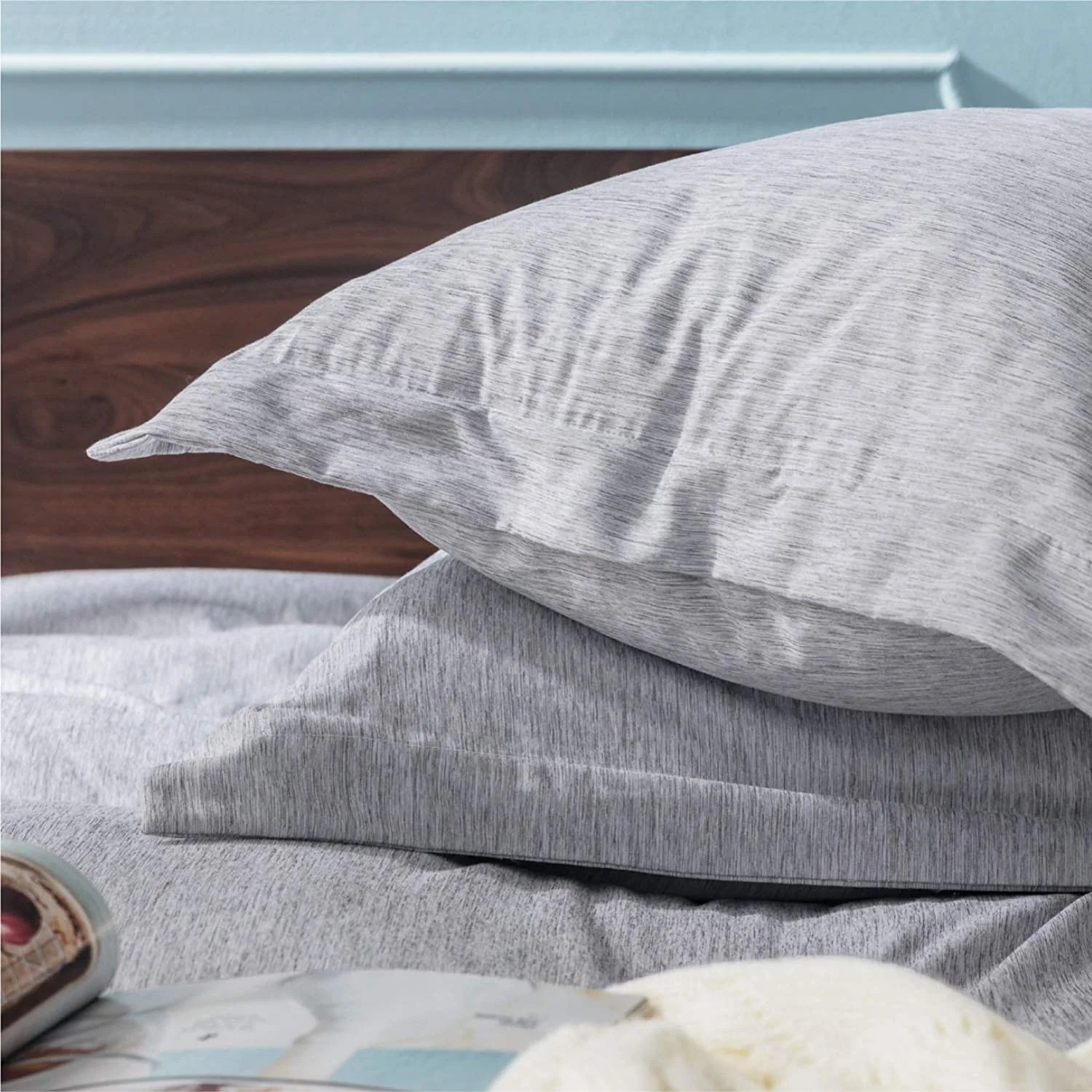 Cationic Dyeing Comforter Set -All Season Cationic Dyeing Comforter Set with 2 Pillow Shams — product image 2
