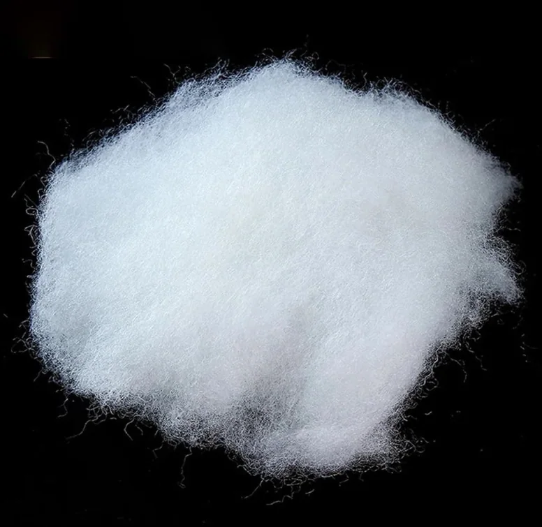 Fake Down Soft Hcs White Down Feather Like Garment Jacket Filling Fiber Fill Material White Polyester Staple Fiber — product image 5